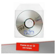 Protetor P Mini Cd C/ Tampa - Nova Embalagem Kit 50 Unid