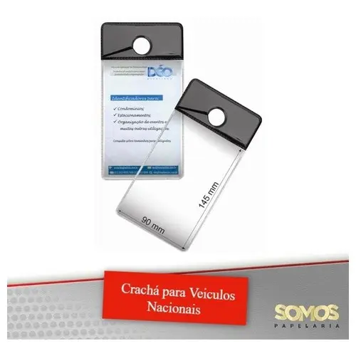 Crachá Para Veículo Nacional Kit 10 Unidades