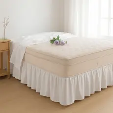Saia Para Cama Box Universal Microfibra 100% Poliéster Tecido Premium Com Elástico Em Toda A Volta