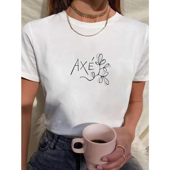 Camiseta Feminina t shirt axé 100% Algodão PREMIUM SPD