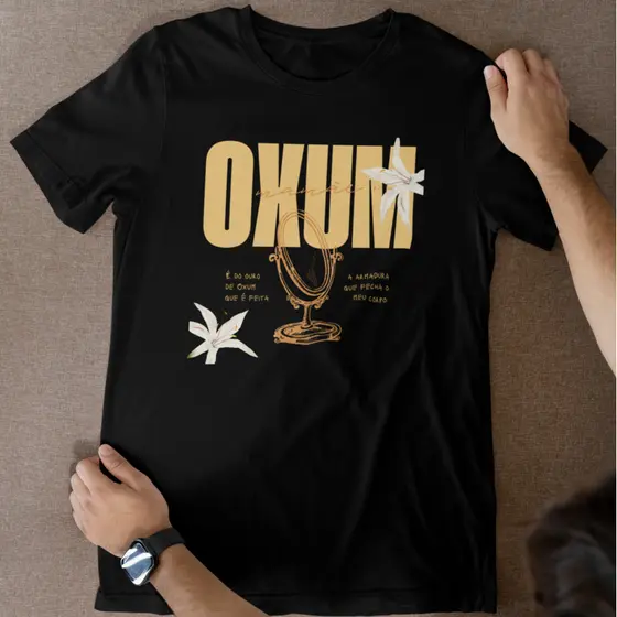 Camiseta Religiosa Umbanda Candomblé  Oxum 100% Algodão Lançamento  Axé Premium Envio Imediato