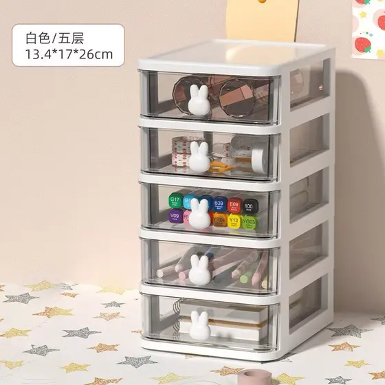 Organizador Porta Coelhos Fofo Gaveta Treco Maquiagem De Mesa Pequeno Multifuncional ZY4/ZY7