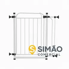 Portão Portãozinho Segurança Proteção Grade C/ Extensor Bebê Cachorro Pet 80cm X 70cm A 80cm