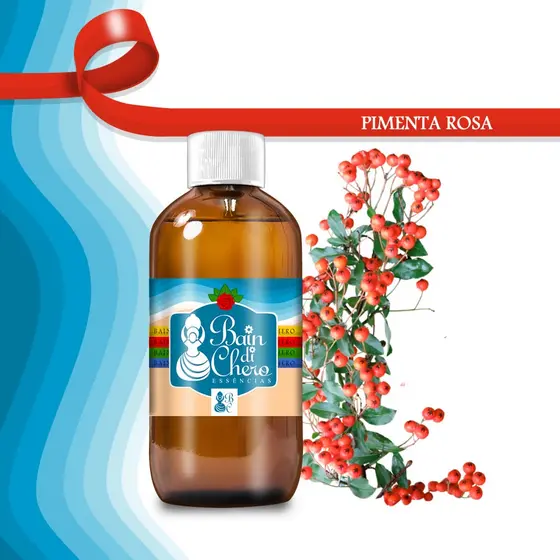 Essência Aromática Concentrada P/ Velas e Cold e Hot Process - Pimenta Rosa 10ml/100ml