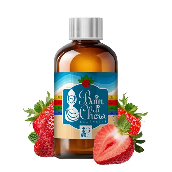 Essência Aromatizante Óleo Lipossolúvel Para Velas Aromaticas e Incensos - Morango 100ml