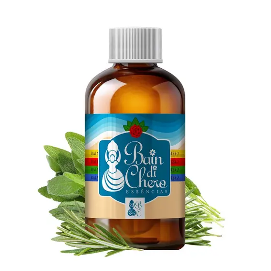 Essência Aromatizante Óleo Lipossolúvel Para Velas Aromaticas e Incensos -  Sálvia com Alecrim 100ml