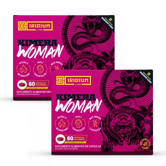 Kit 2x Kimera Woman 120 comps - Termogênico Feminino - Iridium Labs
