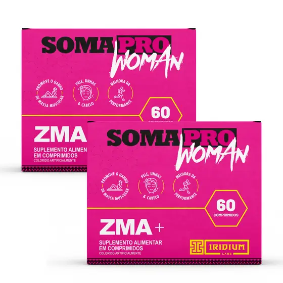 Kit 2x Soma Pro Woman ZMA® - 60 Comprimidos