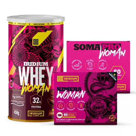 Whey Protein Woman 450g + Kimera Woman + Soma Pro Woman - Iridium Labs