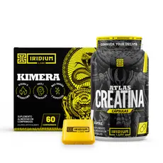 Kit Kimera Thermo + Atlas Creatina 60 Caps + Porta Cápsula -  Iridium Labs