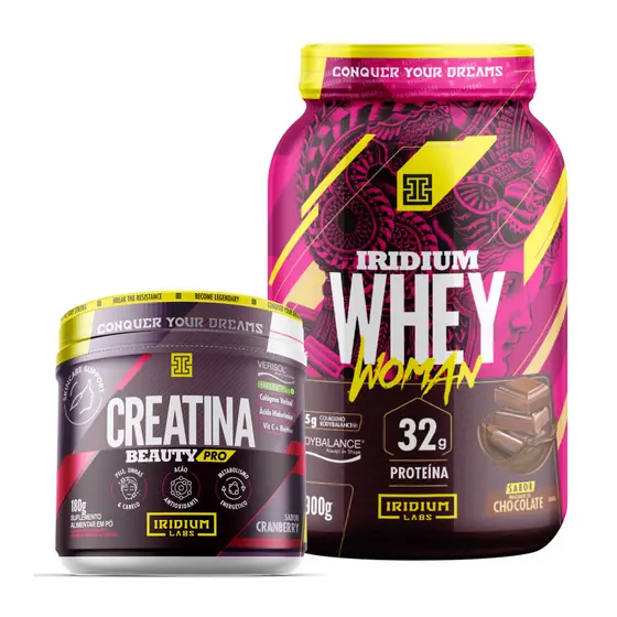 Whey Protein Woman + Creatina Beauty Pro 180g - Iridium Labs