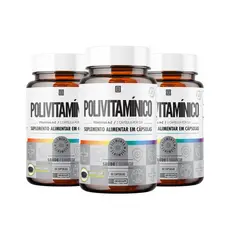Kit 3x Polivitamínico  60 comps - Iridium Elements