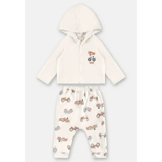 Conjunto com Cardigan e Calça para Bebê Menino Up Baby
