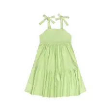 Vestido com Alças em Tecido para Menina Guloseima