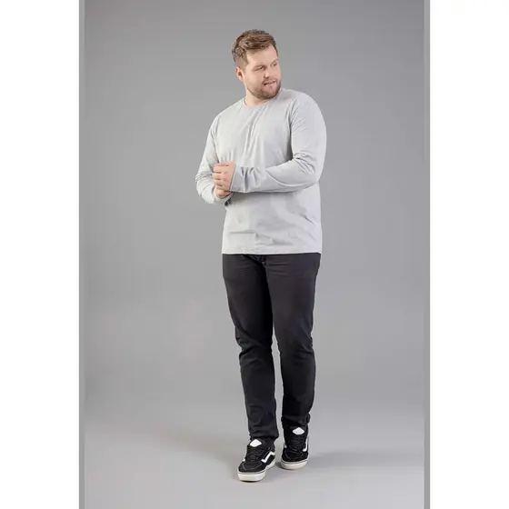 Camiseta Básica de Mangas Longas Masculino Adulto Just Basic