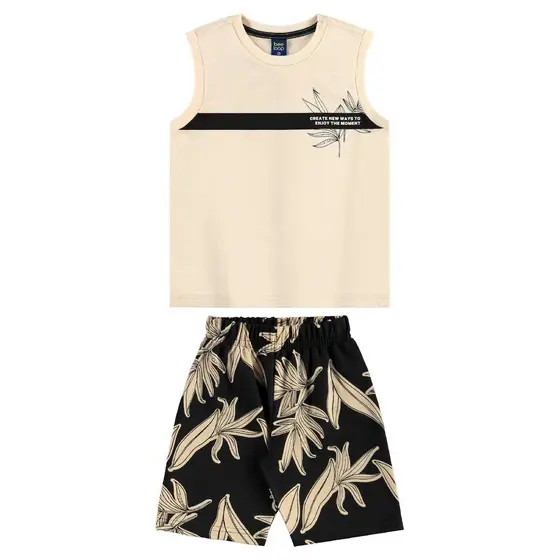 Conjunto Regata e Bermuda Menino Bee Loop