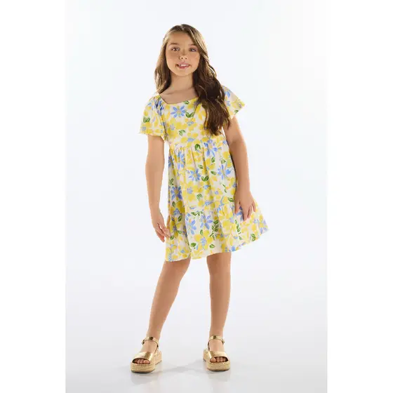 Vestido Floral Infantil Quimby