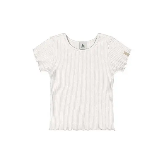 Blusa em Ribana Canelada Menina Quimby