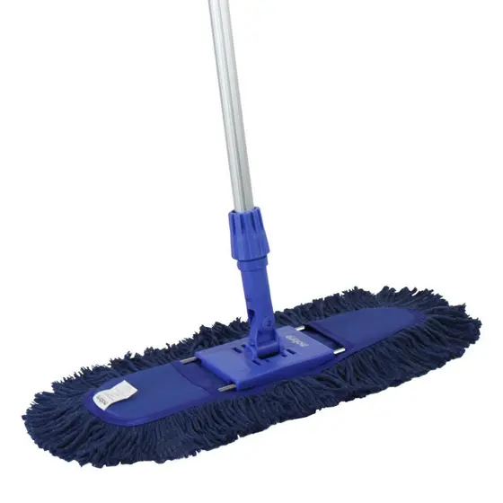 Mop Pó Algodão 60cm Cabo Telescópico Ajustável Extensível Alumínio Nobre para Limpeza Varrer Chão Piso a Seco