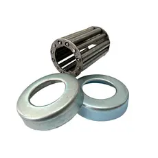 Kit Rolamento Roletes e Tampa Caneca Calota Porta Poeira para Eixos de 7/8"