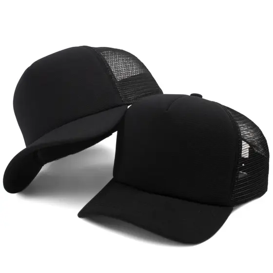 Boné Trucker Liso Barato Telinha Com Aba Curvada Masculino Redinha Respiravel Feminino Com Ajustador Original