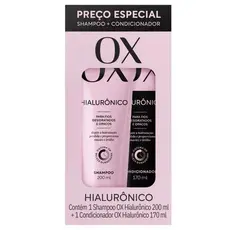 Kit Shampoo OX Hialurônico 200ml + Condicionador 170ml