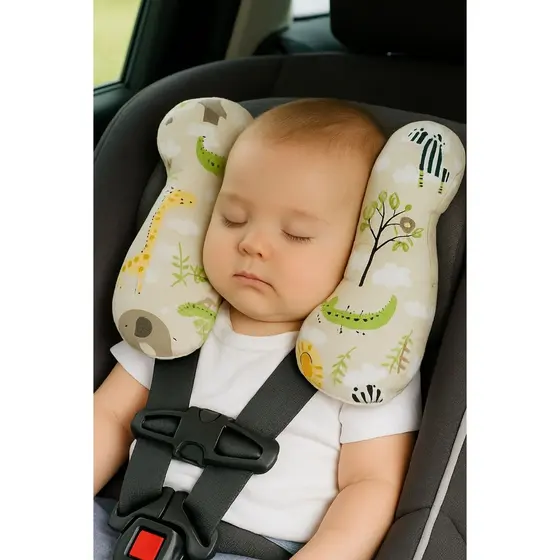 Almofada Para Pescoço Com Apoio de Cabeça para Bebe Cadeirinha e Bebê Conforto Passeio