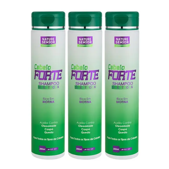 Kit 3 Shampoo Natural - Para O Cabelo Crescer Muito Rápido