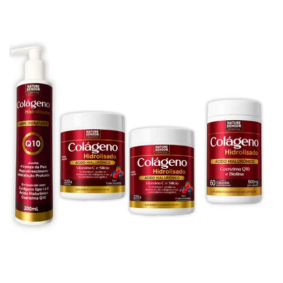 Kit Pele Renovada com Colágeno Hidrolisado Natural - Shopping Line