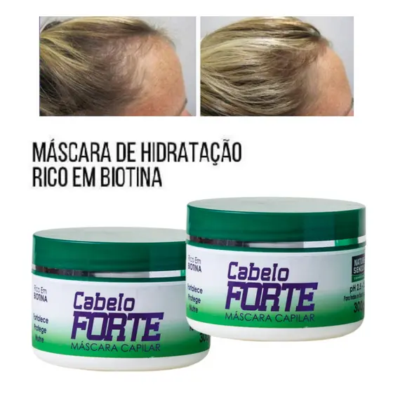 Kit 2 Mascara Capilar Produto Para Hidratar Com D Pantol E Biotina