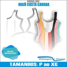 Molde Maiô Costa Cavada P Ao Xg Por Correios
