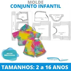MOLDE CONJUNTO INFANTIL CAPUZ, MODELAGEM&DIVERSOS, CORREIOS