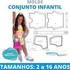 MOLDE CONJUNTO INFANTIL, MODELAGEM&DIVERSOS, CORREIOS