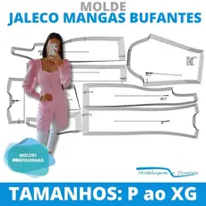 MOLDE JALECO ROSA, MODELAGEM&DIVERSOS, CORREIOS