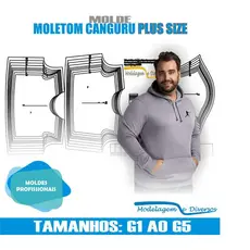 Molde Moletom, Modelagem&Diversos, G1 ao G5, CORREIOS
