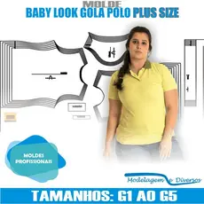 Molde Camiseta Polo Fem, Modelagem&Diversos, G1-G5, CORREIOS