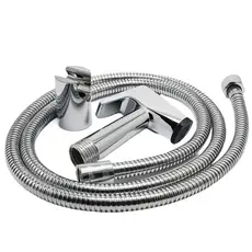 Ducha Higiênica/ Chuveirinho Flexível Completa 100% Metal Cromado de 1,2M Cor Prateado