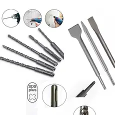 Kit Sds Plus P/ Makita Ponteiro Talhadeira Broca/martelete