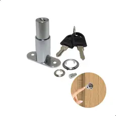 Fechadura De Pressao Porta De Correr D19x22mm Cromada Hardt
