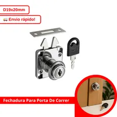 Fechadura Para Porta De Correr 19x22mm Pressão Papagaio Cromada Tetra Bico Inox 22mm Hardt