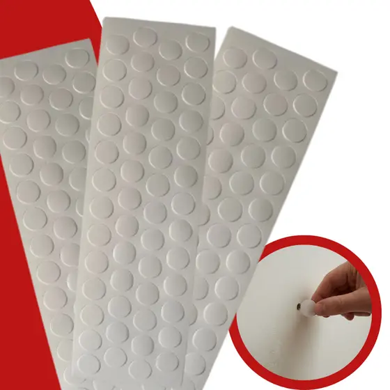 Tapa Furo Adesivo Branco Tx 19mm Cartela PVC Móveis Kit Furos Autoadesivo Marcenaria MDF/MDP Peças