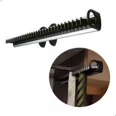Gravateiro Extensivo Hardt Para Gravata Slim Semi Casamento Xadrez Cinza Noivos Azul Congressos
