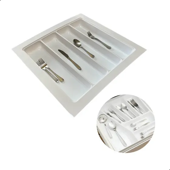 Divisor De Talher Ajustavel Og-82 Branco/Cinza 560 X 540mm Moldplast/Talher/organizador De Talher