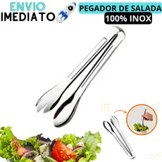 Pegador de Salada Pegador Multiuso Pães Massas Pegador Universal Aço Inox