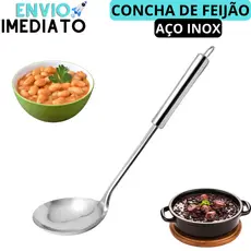 Conchas Aço inox Concha Para Feijão, Feijoada, Caldos, Sopas, Molhos Resistente De Alta Qualidade Cozinha Restaurantes