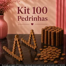 Kit 100 Pedrinhas em MDF para Jogos de Mesa – Bingo, Truco, Buraco, Canastra entre outros