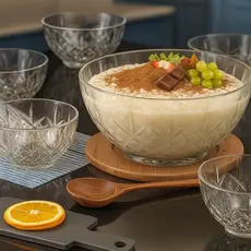 Jogo com 7 Bowls em Vidro para Sobremesa