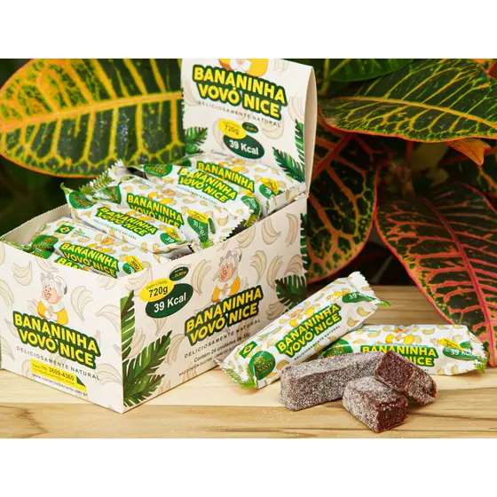 Bananinha COM Açúcar Cremosa - 24 unidades de 30gr - Vovó Nice