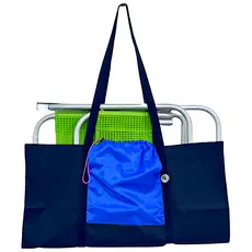Sacola De Praia Com Suporte Para Levar Cadeiras Porta Objeto