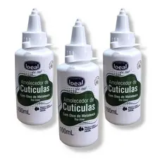 Amolecedor De Cutículas Ideal Com Óleo De Melaleuca 100ml (Kit c/ 3 Unidades)
